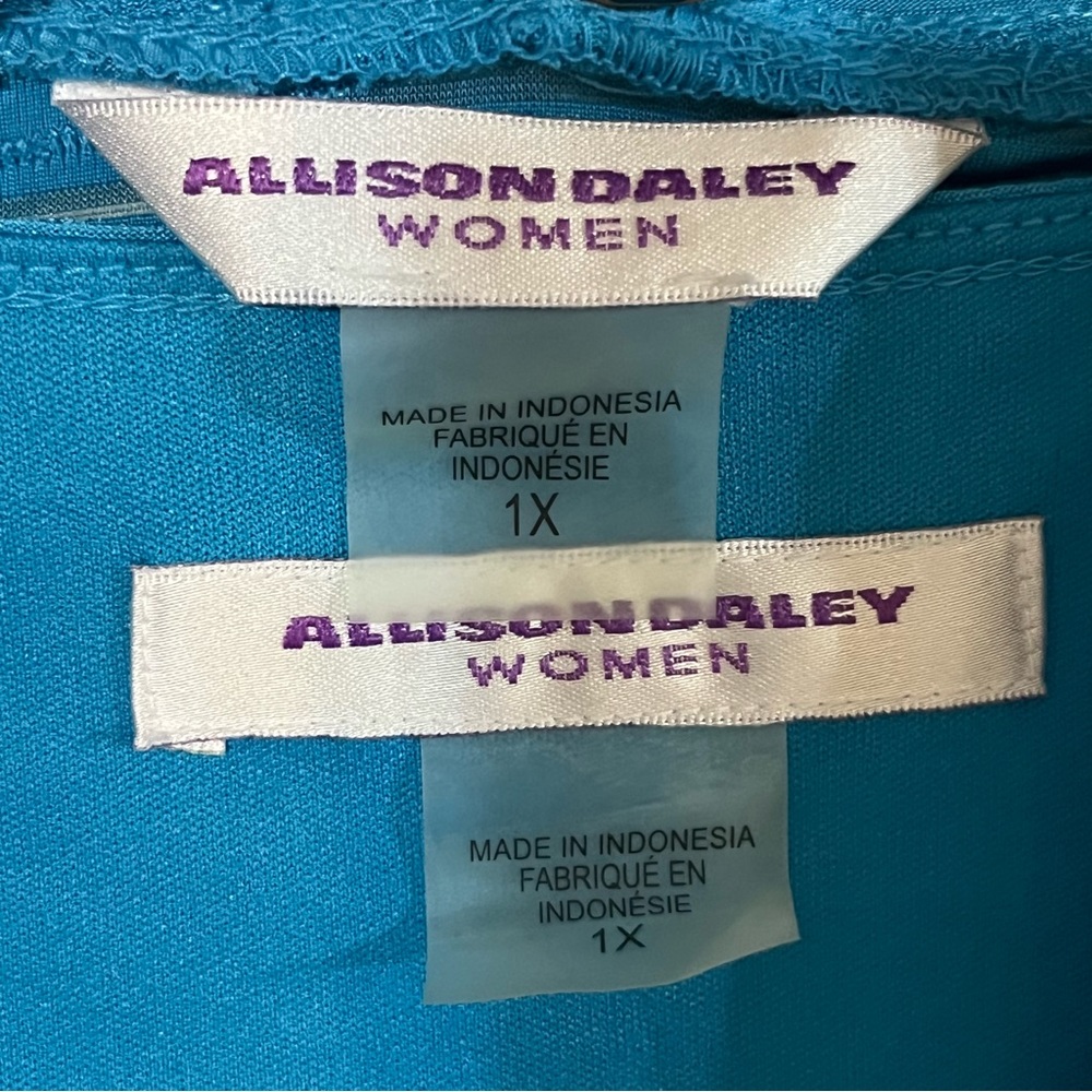 Allison Daley two piece sleeveless top and 3/4 sleeve cardigan. Size 1X - Picture 7 of 8